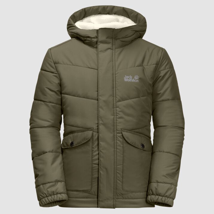 Parka Jack Wolfskin Snow Fox Niños Verde Oliva Mexico-4753819